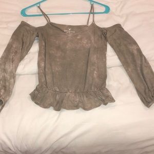 american eagle soft and sexy off the shoulder top